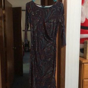 Talbots S paisley dress